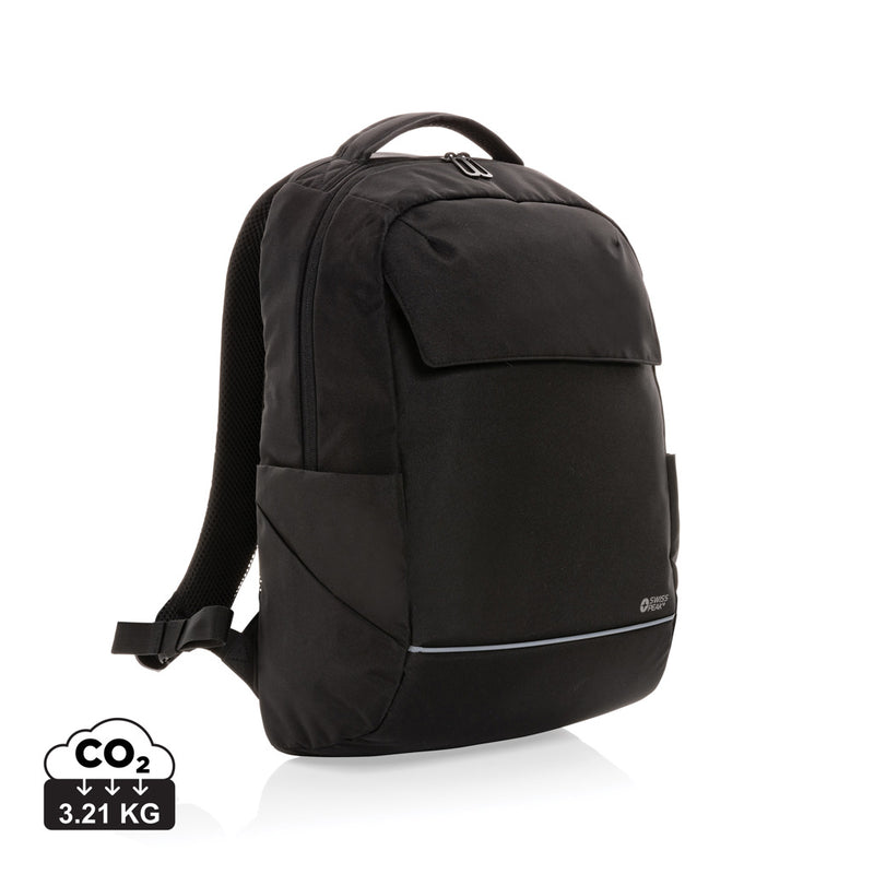 Load image into Gallery viewer, Swiss Peak Brooke AWARE™ RPET daily 15.6" laptop backpack - Custom Wood Designs
