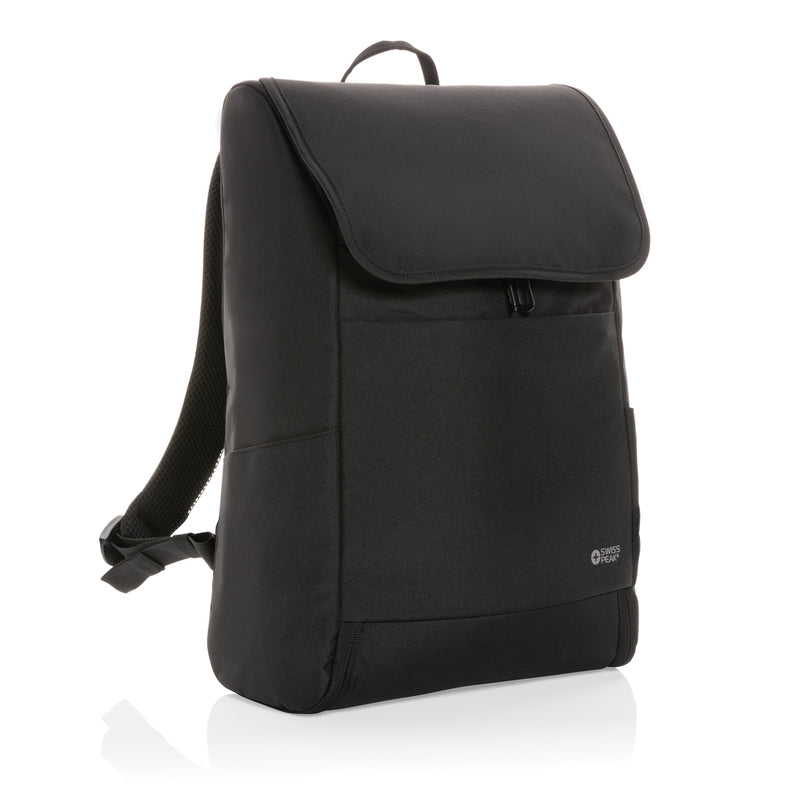 Load image into Gallery viewer, Swiss Peak Fern AWARE™ RPET all over zipper 15.6" backpack - Custom Wood Designs