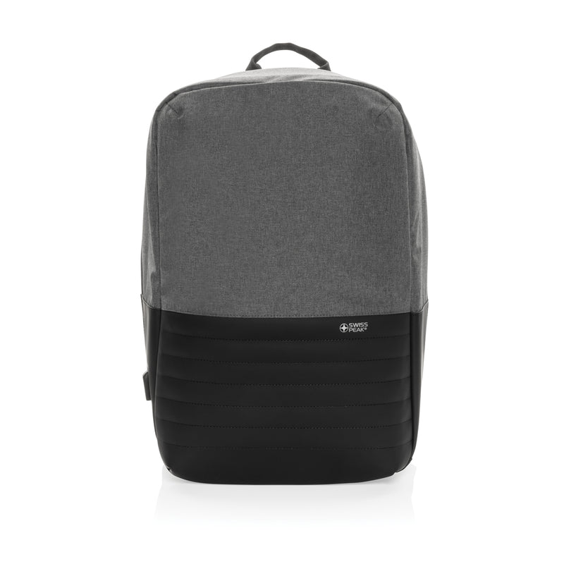 Load image into Gallery viewer, Swiss Peak AWARE™ RFID anti-theft 15.6'' laptop backpack - Custom Wood Designs