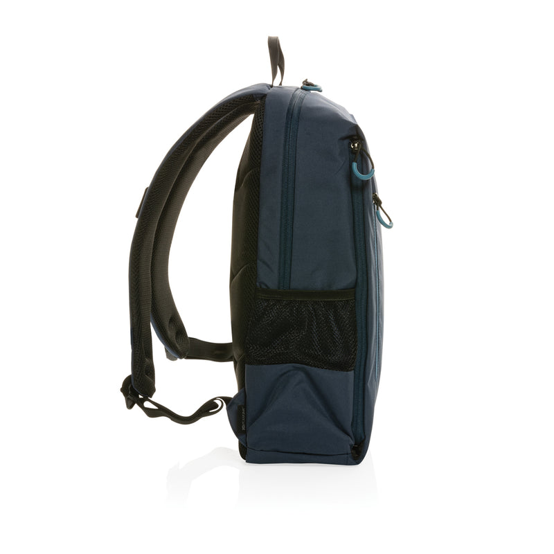 Load image into Gallery viewer, XD Xclusive Impact AWARE™ Lima RFID laptop backpack with padded straps and multiple compartments for travel and everyday use.