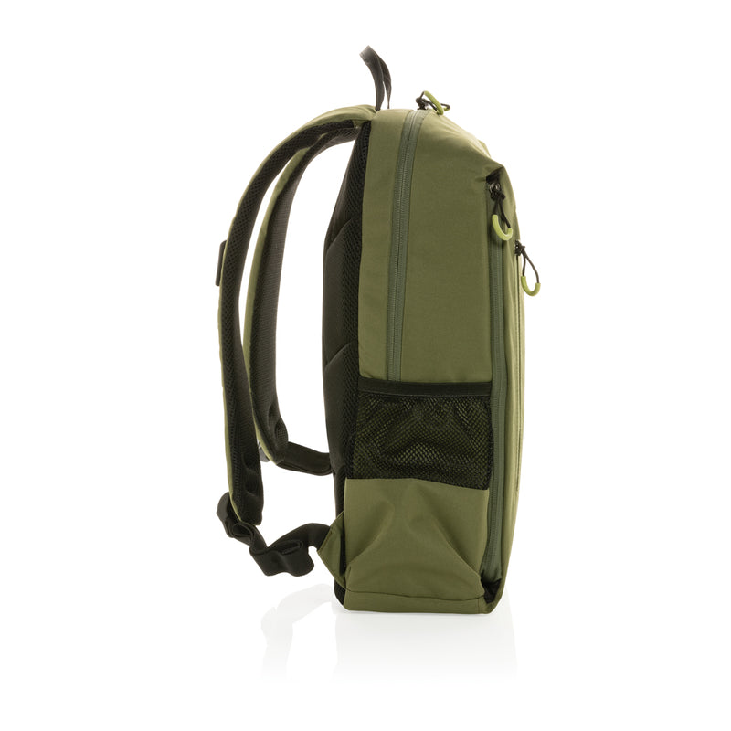 Load image into Gallery viewer, XD Xclusive Impact AWARE™ Lima 15.6-inch RFID laptop backpack with multiple compartments and padded straps for travel and daily use