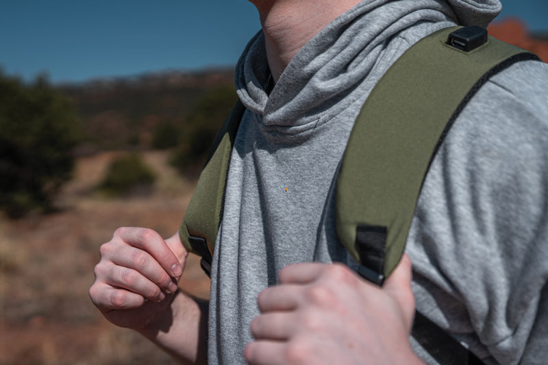 Load image into Gallery viewer, Impact AWARE™ Lima 15.6-inch RFID laptop backpack by XD Xclusive, showing black bag with multiple compartments and padded straps.