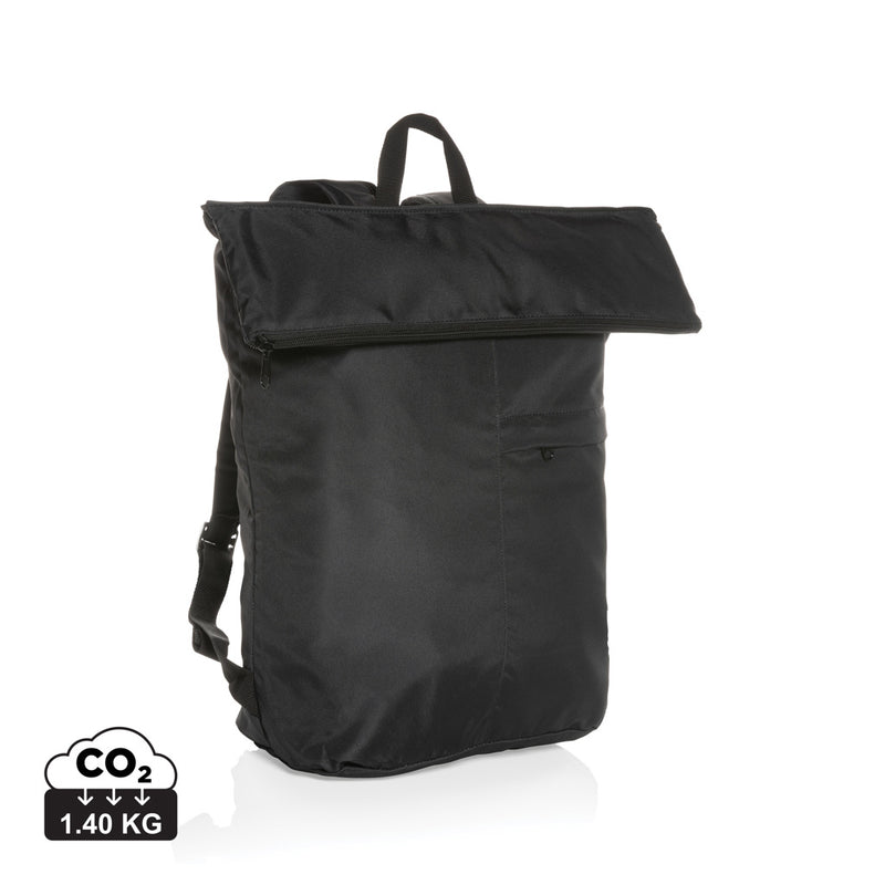 Load image into Gallery viewer, Lightweight foldable Dillon AWARE™ RPET backpack from XD Collection, featuring a compact design and adjustable straps.