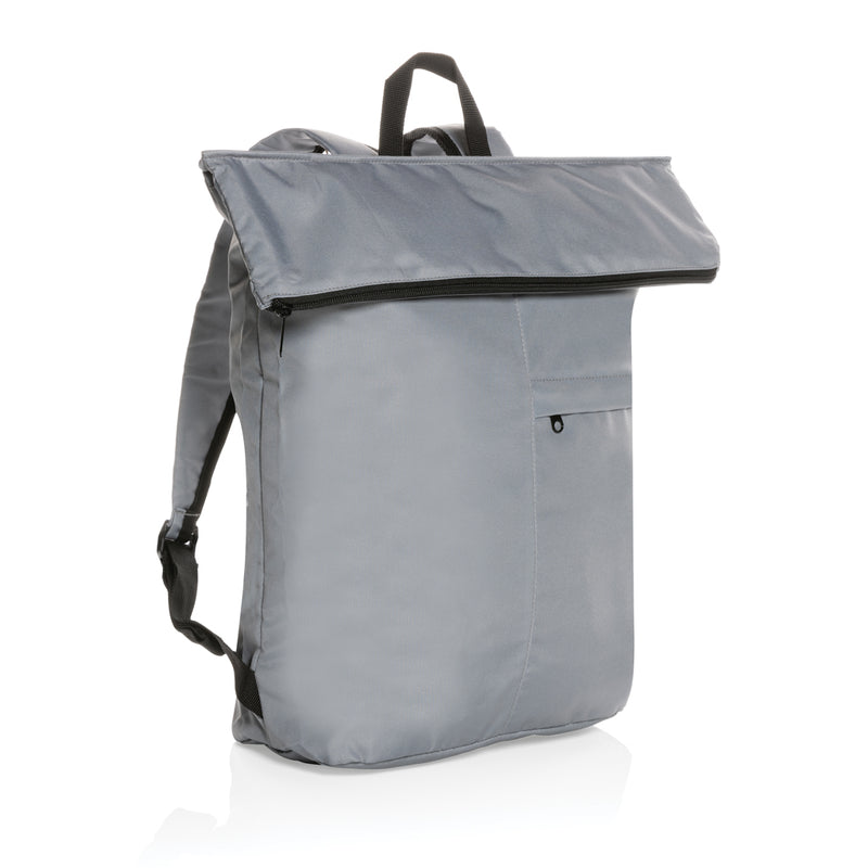 Load image into Gallery viewer, XD Collection Dillon AWARE™ RPET lightweight foldable backpack, eco-friendly travel bag with adjustable straps and compact design.