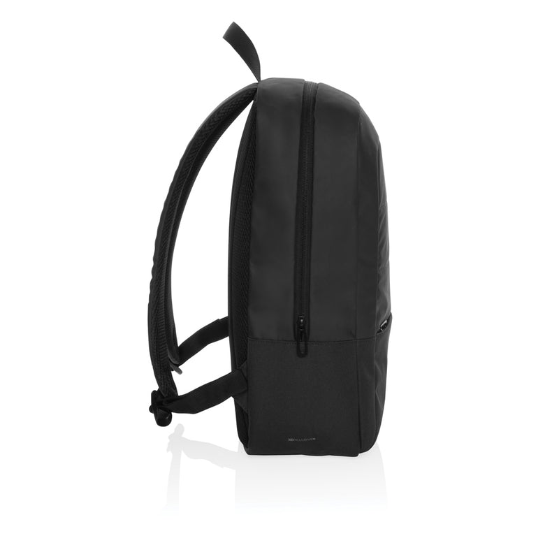 Load image into Gallery viewer, XD Xclusive Armond AWARE™ RPET 15.6-inch laptop backpack with multiple compartments and padded straps, made from eco-friendly recycled materials.