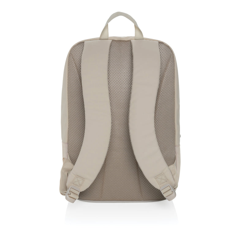Load image into Gallery viewer, XD Xclusive Armond AWARE™ RPET 15.6-inch laptop backpack with padded straps and multiple compartments, designed for travel and everyday use.