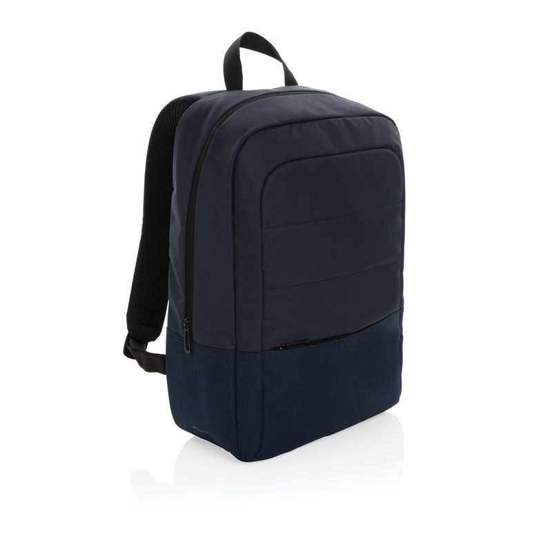 Load image into Gallery viewer, XD Xclusive Armond AWARE™ RPET 15.6-inch laptop backpack with multiple compartments and padded straps, made from recycled materials.