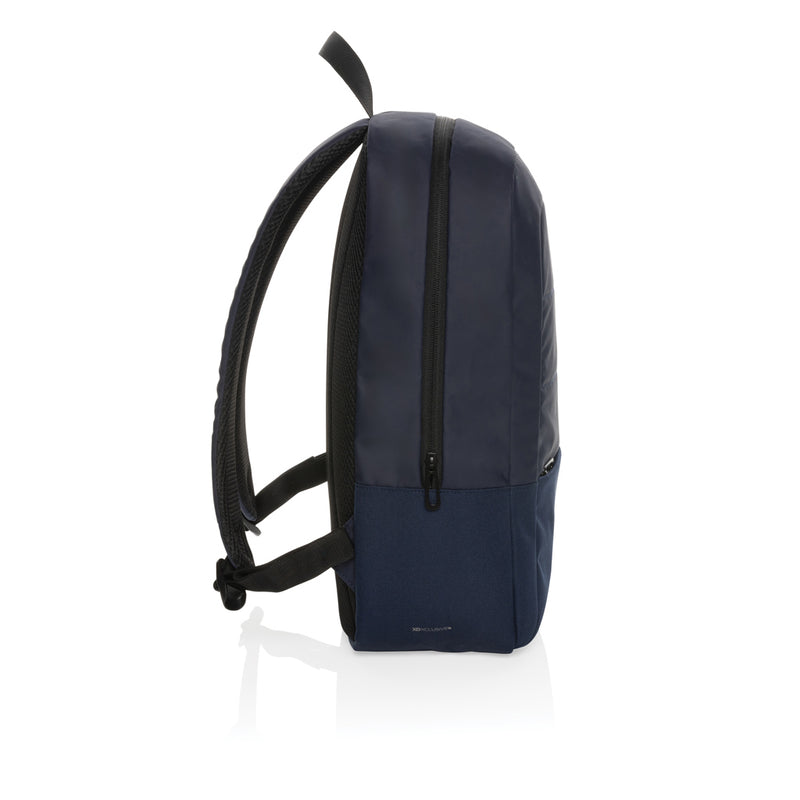 Load image into Gallery viewer, XD Xclusive Armond AWARE™ RPET 15.6-inch laptop backpack with multiple compartments and padded straps, made from eco-friendly recycled materials.