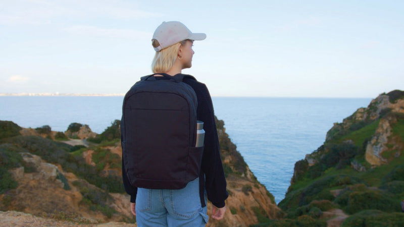 Load image into Gallery viewer, SP Aware™ RPET Edin 100% recycled 15.6 inch laptop backpack - Custom Wood Designs