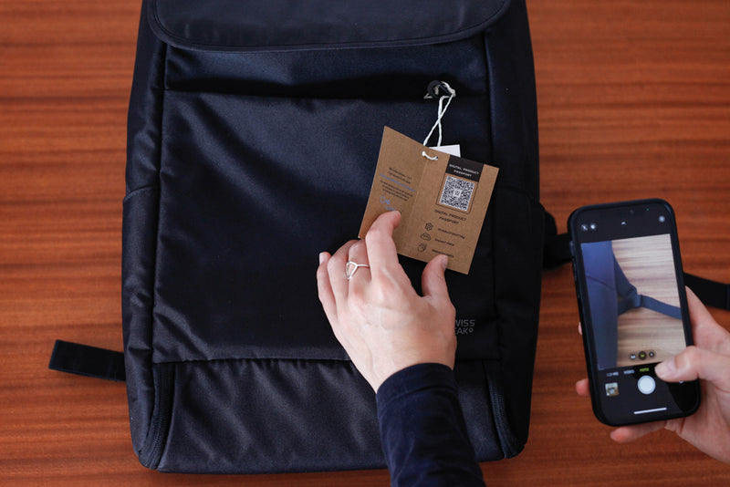 Load image into Gallery viewer, SP Aware™ RPET Edin 100% recycled 15.6 inch laptop backpack - Custom Wood Designs
