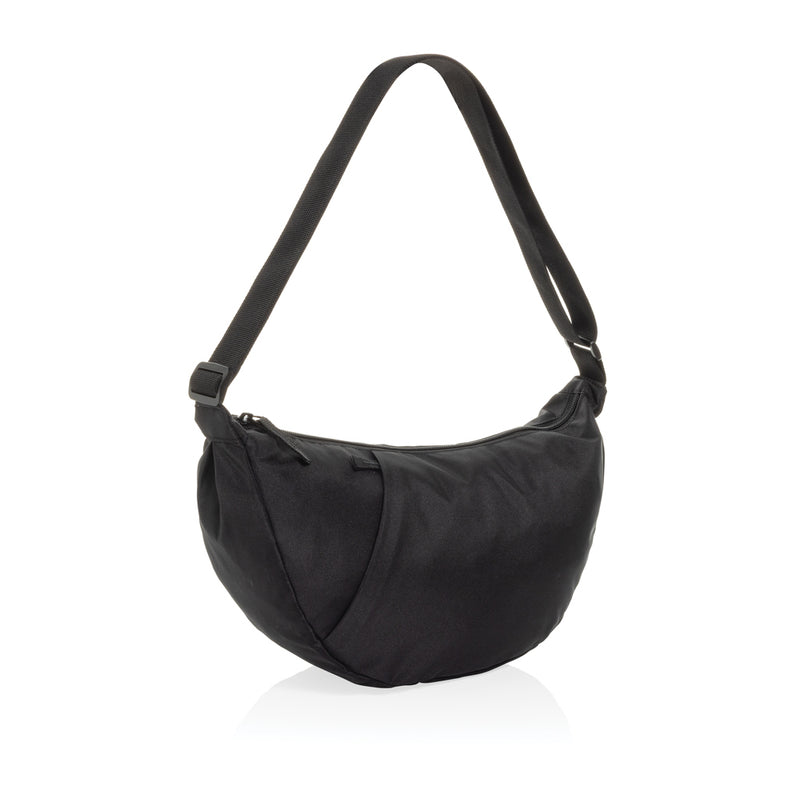 Load image into Gallery viewer, Crescent XL AWARE™ RPET half moon sling bag - Custom Wood Designs Crescent XL AWARE™ RPET half moon sling bag