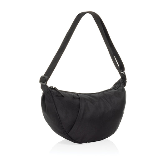 Crescent XL AWARE™ RPET half moon sling bag - Custom Wood Designs Crescent XL AWARE™ RPET half moon sling bag