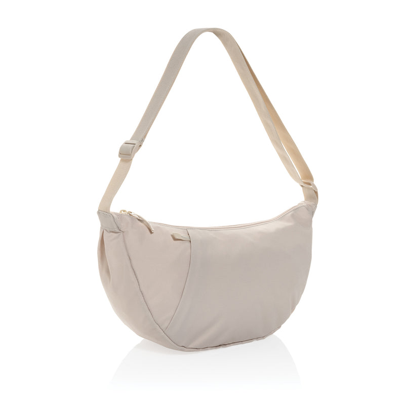 Load image into Gallery viewer, Crescent XL AWARE™ RPET half moon sling bag - Custom Wood Designs Crescent XL AWARE™ RPET half moon sling bag