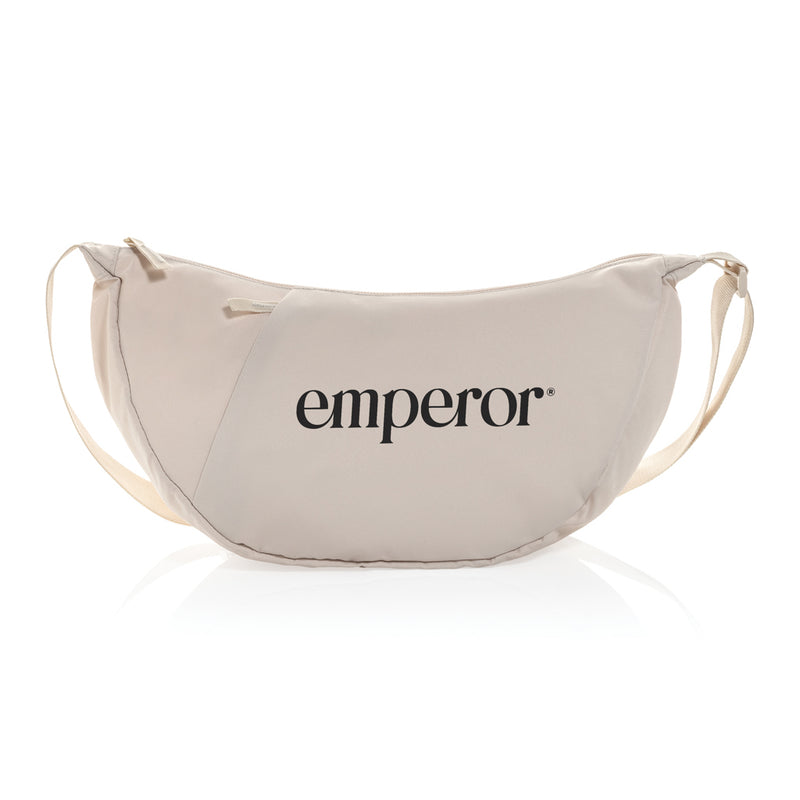 Load image into Gallery viewer, Crescent XL AWARE™ RPET half moon sling bag - Custom Wood Designs Crescent XL AWARE™ RPET half moon sling bag