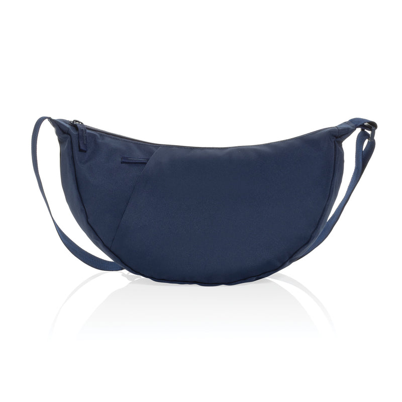 Load image into Gallery viewer, Crescent XL AWARE™ RPET half moon sling bag - Custom Wood Designs Crescent XL AWARE™ RPET half moon sling bag