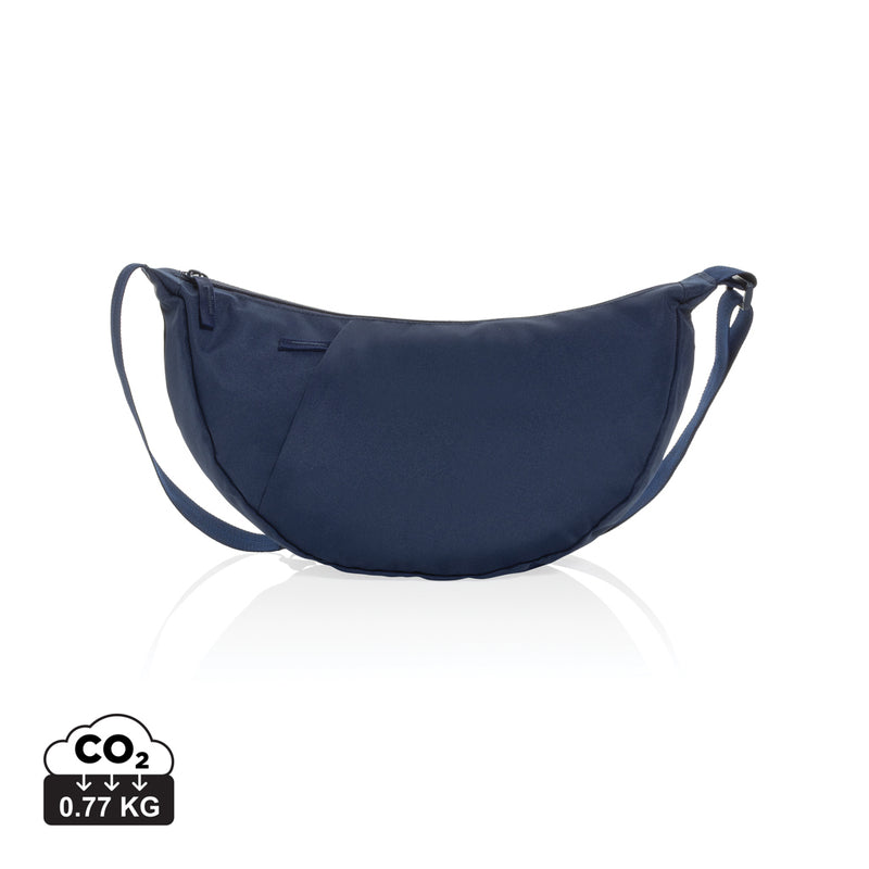 Load image into Gallery viewer, Crescent XL AWARE™ RPET half moon sling bag - Custom Wood Designs Crescent XL AWARE™ RPET half moon sling bag