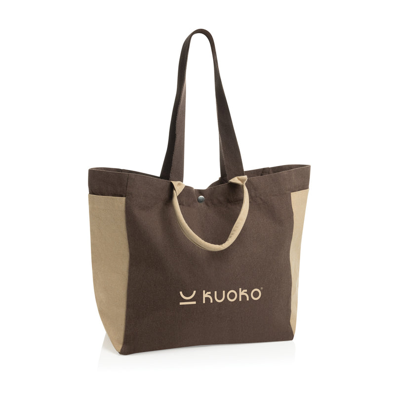 Load image into Gallery viewer, BEAU AWARE™ 400gsm recycled canvas all-round shopper - Custom Wood Designs