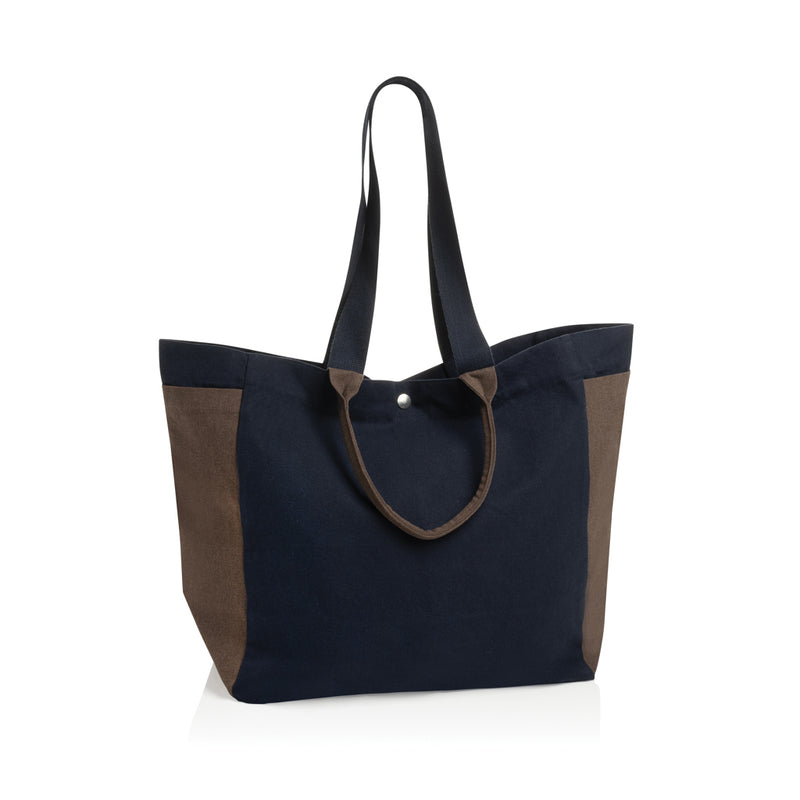 Load image into Gallery viewer, BEAU AWARE™ 400gsm recycled canvas all-round shopper - Custom Wood Designs