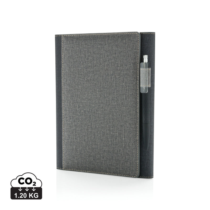 Load image into Gallery viewer, A5 Deluxe design notebook cover from XD Collection with stylish pattern, made for portfolios and notebooks.