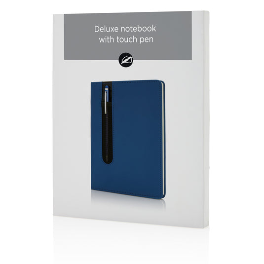 Standard hardcover PU A5 notebook with stylus pen - Custom Wood Designs