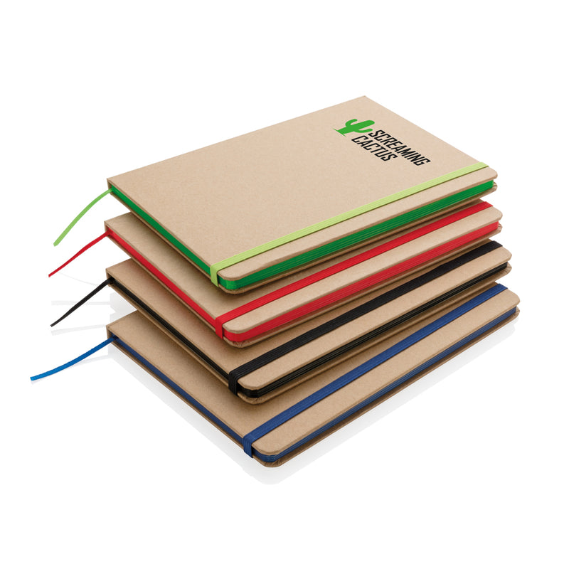 Load image into Gallery viewer, A5 kraft notebook from XD Collection with a durable kraft cover and blank pages, ideal for writing and note-taking.