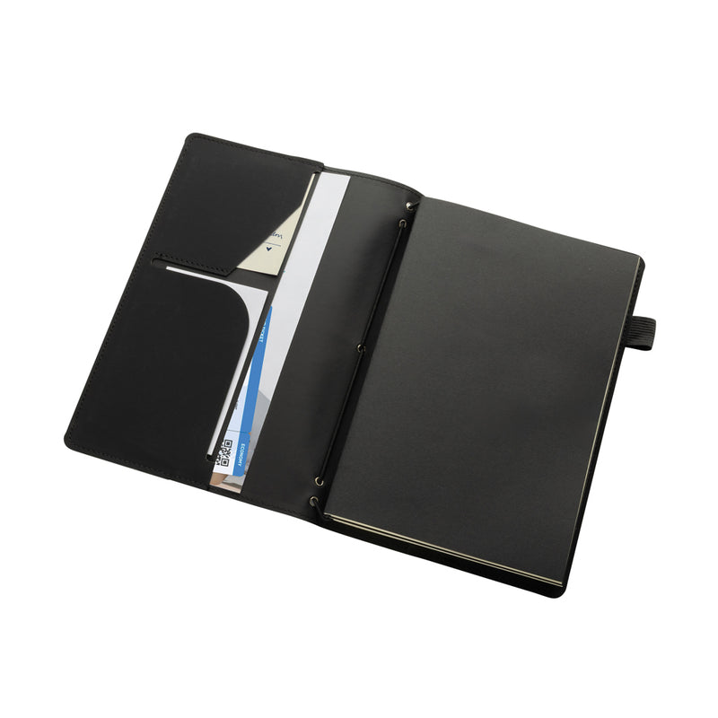 Load image into Gallery viewer, XD Collection Daily Notes Binder 3-in-1 refillable PU notebook with leather cover and multiple writing sections.