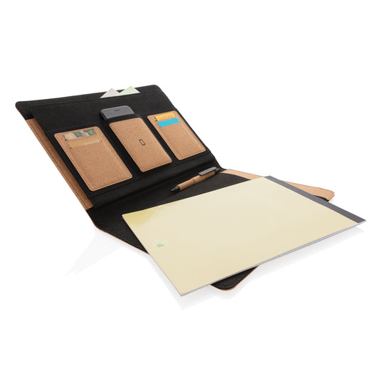 Deluxe cork portfolio A4 with pen - Custom Wood Designs