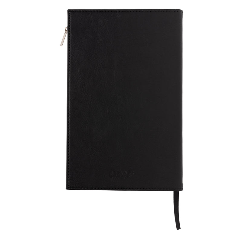 Load image into Gallery viewer, Swiss Peak A5 PU notebook with zipper pocket - Custom Wood Designs