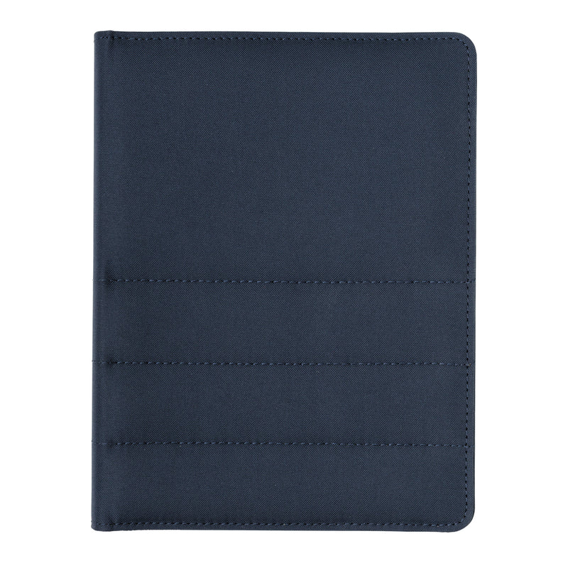 Load image into Gallery viewer, Impact AWARE™ RPET A5 notebook by XD Xclusive with recycled material cover and lined pages, ideal for note-taking and journaling.