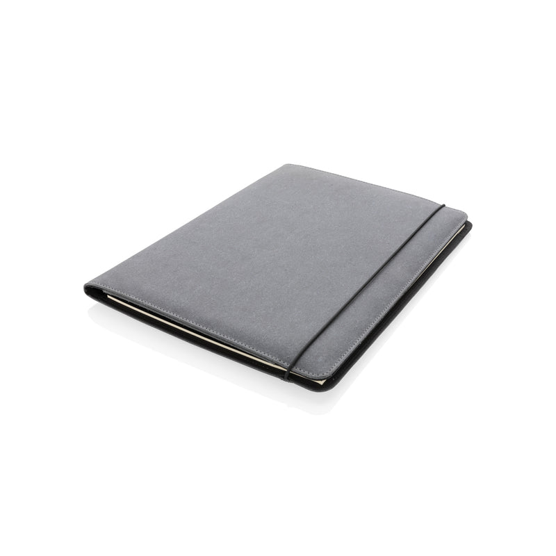 Load image into Gallery viewer, Recycled leather A4 portfolio - Custom Wood Designs