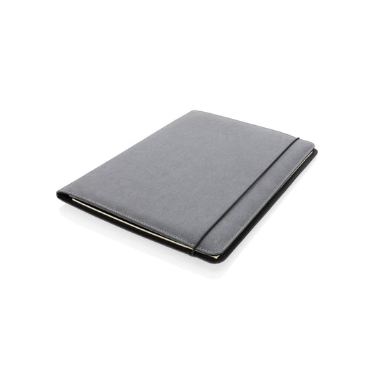 Recycled leather A4 portfolio - Custom Wood Designs