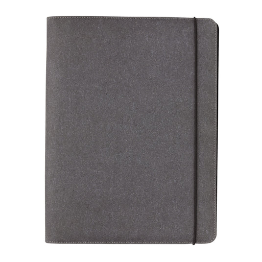 Recycled leather A4 portfolio - Custom Wood Designs