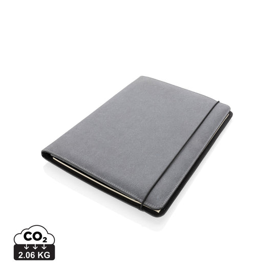 Recycled leather A4 portfolio - Custom Wood Designs