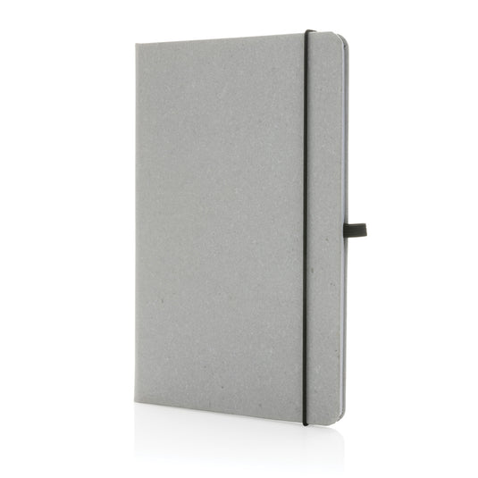 GRS Recycled leather hardcover notebook A5 - Custom Wood Designs