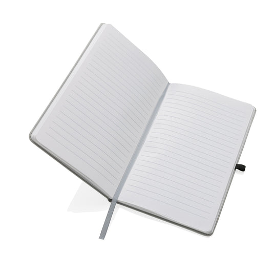 GRS Recycled leather hardcover notebook A5 - Custom Wood Designs