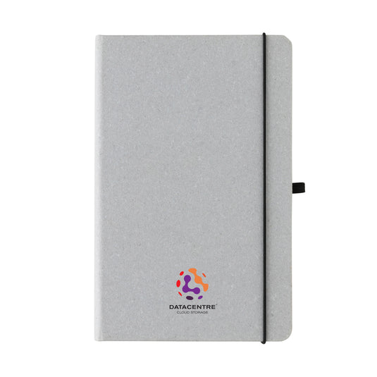GRS Recycled leather hardcover notebook A5 - Custom Wood Designs