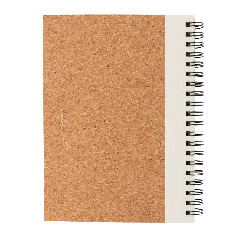 Load image into Gallery viewer, Cork spiral notebook with pen - Custom Wood Designs