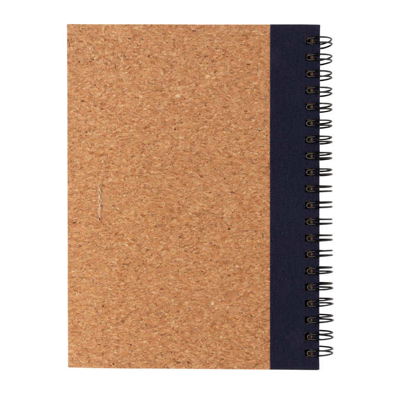 Load image into Gallery viewer, Cork spiral notebook with pen - Custom Wood Designs
