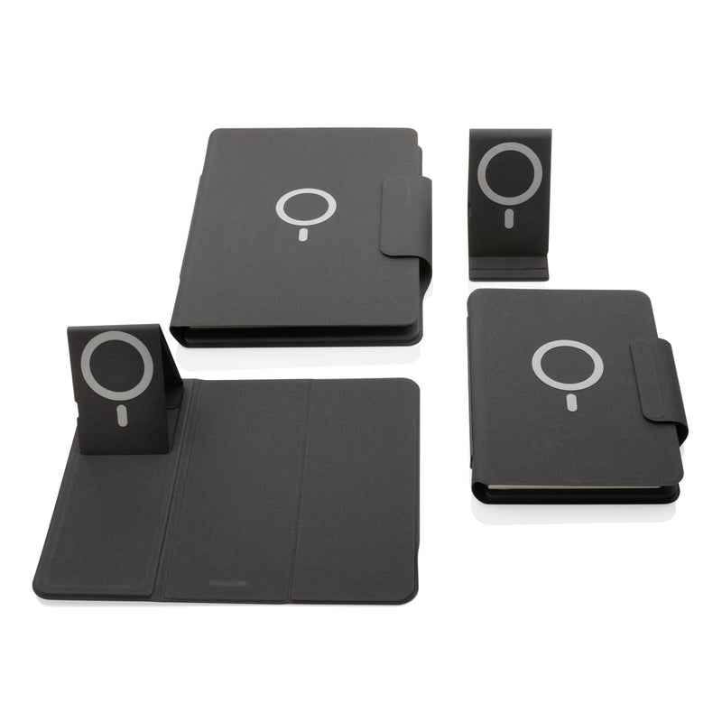 Load image into Gallery viewer, Artic Magnetic 10W wireless charging A5 notebook - Custom Wood Designs