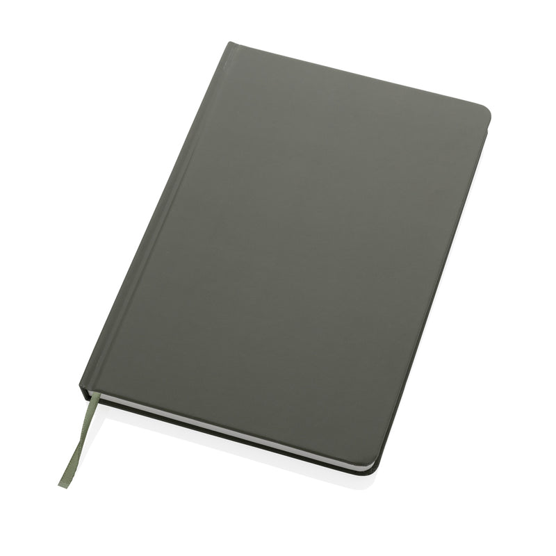 Load image into Gallery viewer, A5 Impact stone paper hardcover notebook by XD Collection, showing a black hardcover with the product title visible.