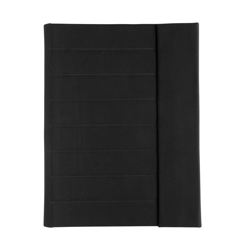 Load image into Gallery viewer, Impact Aware™ A4 portfolio by XD Xclusive with magnetic closure, showcasing sleek black design and secure fastening for professional use.
