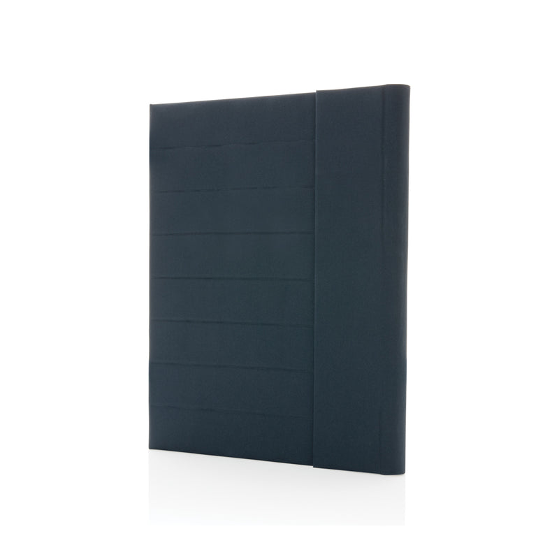 Load image into Gallery viewer, Impact Aware™ A4 portfolio by XD Xclusive with magnetic closure, featuring a sleek black design and spacious interior for documents