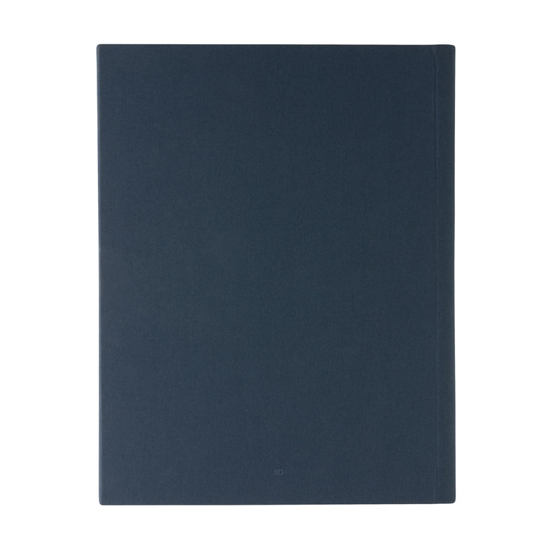 Load image into Gallery viewer, Impact Aware™ A4 portfolio by XD Xclusive with magnetic closure, black leather-like cover and interior document pockets.