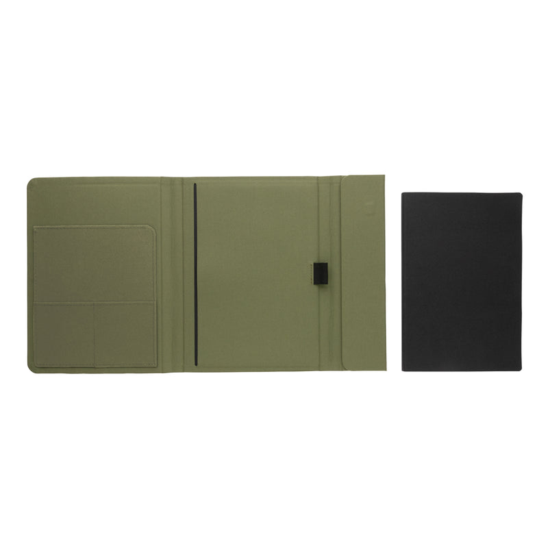 Load image into Gallery viewer, Impact Aware™ A5 notebook with magnetic closure from XD Xclusive, featuring a sleek cover and compact design for note-taking.