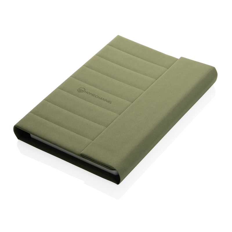Load image into Gallery viewer, Impact Aware™ A5 notebook with magnetic closure by XD Xclusive, featuring a sleek cover and compact design for note-taking.