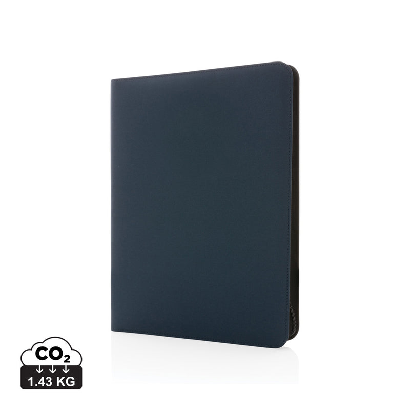Load image into Gallery viewer, Impact Aware™ deluxe 300D tech portfolio by XD Collection featuring a zipper and multiple compartments for tech accessories.