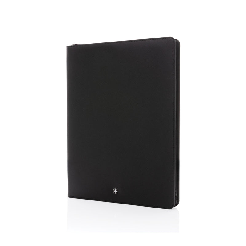Load image into Gallery viewer, Swiss Peak Heritage RCS rPU A4 portfolio with zipper - Custom Wood Designs