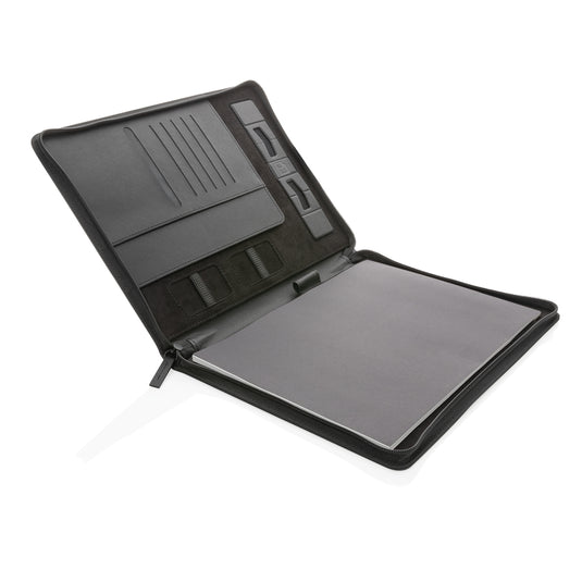 Swiss Peak Heritage RCS rPU A4 portfolio with zipper - Custom Wood Designs