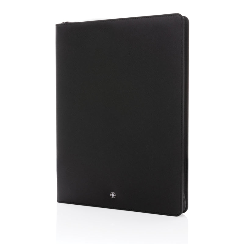 Load image into Gallery viewer, Swiss Peak Heritage RCS rPU A4 portfolio with zipper - Custom Wood Designs