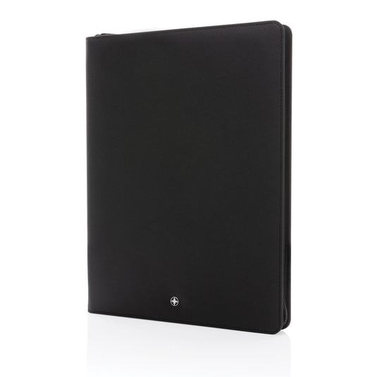 Swiss Peak Heritage RCS rPU A4 portfolio with zipper - Custom Wood Designs